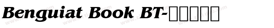Benguiat Book BT字体转换
